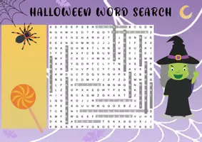 Aperçu - Feuilles d'exercices - Halloween Word Search and Scramble Worksheets - Page 2