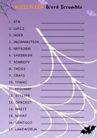 Aperçu - Feuilles d'exercices - Halloween Word Scramble Worksheets English - Page de couverture