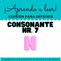Vorschau - Arbeitsblätter - Iniciación a la lectura 7 - Letra N - Deckblatt