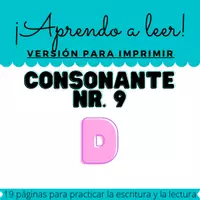 Vorschau - Arbeitsblätter - Iniciación a la lectura 9 - Letra D - Deckblatt