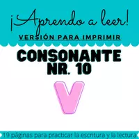 Vorschau - Arbeitsblätter - Iniciación a la lectura 10 - Letra V - Deckblatt