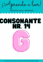 Vorschau - Arbeitsblätter - Iniciación a la lectura 14 - Letra G - Seite 1