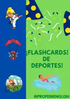 Vista previa - Tarjetas / Manipulativos - ¡Flashcards de los Deportes en Español! - Portada