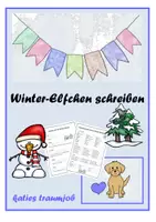 Vorschau - Arbeitsblätter - Ein Winter-Elfchen schreiben - Deckblatt