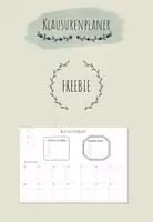 Vorschau - Arbeitsblätter - Mein Klausurenplaner - Freebie - Deckblatt