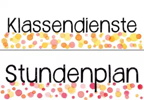 Vorschau - Anderer Materialtyp - Klassendeko Aquarell Dienste - Seite 2