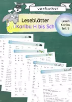 Vorschau - Arbeitsblätter - Leseblätter Karibu H-Sch: Buchstaben, Silben, Wörter, Sätze - Deckblatt
