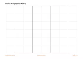 Vorschau - Spiele - Domino Vorlage (kleine Karten) (pdf /xlsx) - Deckblatt