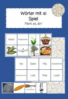 Vorschau - Spiele - Wörter mit ai Arbeitsblätter+ Spiel - Deckblatt