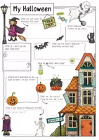 Aperçu - Feuilles d'exercices - Halloween - Sketchnotes for ESL Learners - Page 2