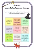 Vorschau - Spiele - #edukiknaller2021 Hermines zauberhaftes Rechtschreibbingo (Harry Potter) - Deckblatt