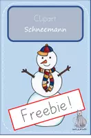 Vorschau - selbst erstellte Cliparts/Grafiken - Clipart Schneemann Freebie - Deckblatt