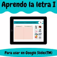 Vista previa - Presentaciones - Letra I - Actividades digitales en español - Portada