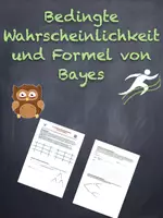 Vorschau - Arbeitsblätter - Bedingte Wahrscheinlichkeit und Formel von Bayes (mit Lernvideo) - Deckblatt