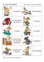 Vista previa - Juegos / Gamificación - las profesiones juego Español - página 1