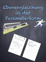 Vorschau - Arbeitsblätter - Ebenengleichung in der Parameterform (mit Lernvideo) - Deckblatt