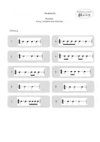 Vorschau - Arbeitsblätter - Rhythmusbausteine - elementare Rhythmen hören, erkennen und klatschen - Seite 1