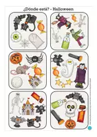 Vista previa - Juegos / Gamificación - Halloween "DÓNDE ESTÁ? juego Español - página 3