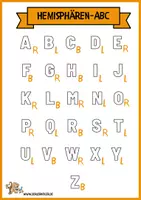 Vorschau - Arbeitsblätter - Hemisphären-Alphabet (Hemisphären-Training) - Seite 2