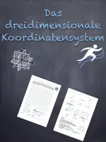 Vorschau - Arbeitsblätter - Das dreidimensionale Koordinatensystem (mit Lernvideo) - Deckblatt
