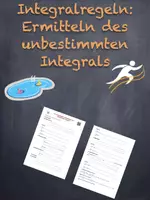 Vorschau - Arbeitsblätter - Integralregeln, Ermitteln des unbestimmten Integrals (mit Lernvideo) - Deckblatt