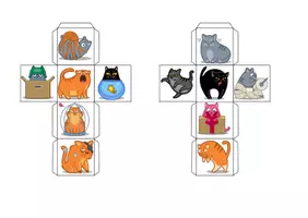 Vorschau - Spiele - Vokabel-Würfel - Tiere - lustige Katzen - Seite 2