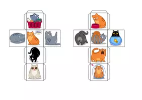 Vorschau - Spiele - Vokabel-Würfel - Tiere - lustige Katzen - Seite 3