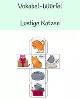Vorschau - Spiele - Materialpaket - Vokabel-Würfel - Tiere - Deckblatt