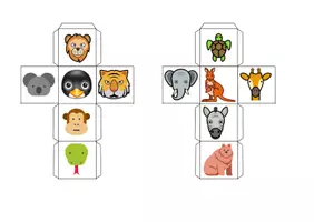 Vorschau - Spiele - Vokabel-Würfel - Tiere auf der Welt - Seite 1
