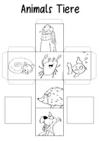 Vista previa - Juegos / Gamificación - Animals / Tiere - DIY Dice for Language Learners - página 2