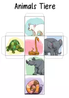 Vista previa - Juegos / Gamificación - Animals / Tiere - DIY Dice for Language Learners - página 3