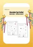 Vorschau - Arbeitsblätter - Märchen - Arbeit mit der Hundertertafel (diff.) - Deckblatt