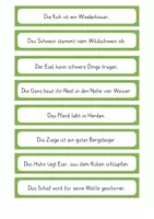 Vorschau - Stationenlernen - Abschreibstreifen - Am Bauernhof - Seite 1