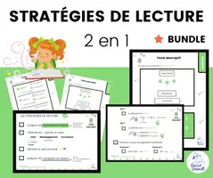 Aperçu - Apprentissages en autonomie - Ensemble Aide Mémoire Stratégies de Lecture Texte descriptif - Page de couverture