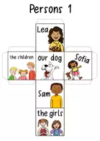 Aperçu - Jeux - Persons / Subjects - DIY Dice for English Lessons - Page 2