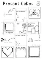 Vista previa - Manualidades / Dibujos para colorear - Present / Gifts - DIY Dice Cubes (Mother's Day, Birthday...) - página 1