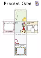 Vista previa - Manualidades / Dibujos para colorear - Present / Gifts - DIY Dice Cubes (Mother's Day, Birthday...) - página 3