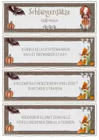 Vorschau - Aufgabenkarten - Schlangensätze Halloween (schwere Version) - Seite 2