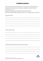 Vorschau - Arbeitsblätter - Reflexionsbogen - Pädagogische Maßnahme - Deckblatt