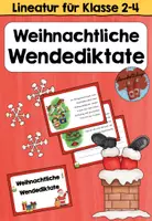 Vorschau - Arbeitsblätter - Weihnachtliche Wendediktate - Klasse 2 bis 4 - Deckblatt