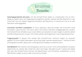 Vorschau - Arbeitsblätter - Blitzlichtrunde - Reflexionskarten - Seite 2