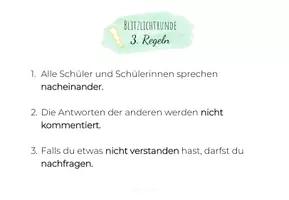 Vorschau - Arbeitsblätter - Blitzlichtrunde - Reflexionskarten - Seite 3