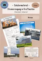 Vorschau - Arbeitsblätter - Schülermaterial Kraftwerke - Deckblatt