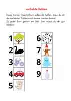 Vorschau - Arbeitsblätter - Rechnen mit Bildern - verliebte Zahlen Klasse 1 - Deckblatt