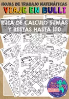 Vista previa - Hojas de trabajo - Viaje en Bulli sumas y restas hasta 100 español - Portada