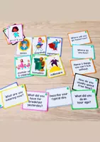 Vista previa - Unidades / Secuencias / Situaciones de Aprendizaje - Speaking cards "Answer the question as if you were..." - Portada