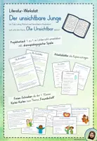 Vorschau - Stundenentwürfe - Literatur-Werkstatt zu 'Der unsichtbare Junge' - Deckblatt