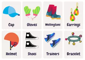 Vista previa - Tarjetas / Manipulativos - ¡Flashcards de la Ropa en Inglés! - página 3