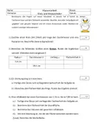 Vorschau - Arbeitsblätter - Klassenarbeit Kreis und Kreiszylinder - Deckblatt