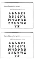 Vorschau - Arbeitsblätter - Mini-Heft zum Alphabet (ABC) Klasse 3 - Deckblatt